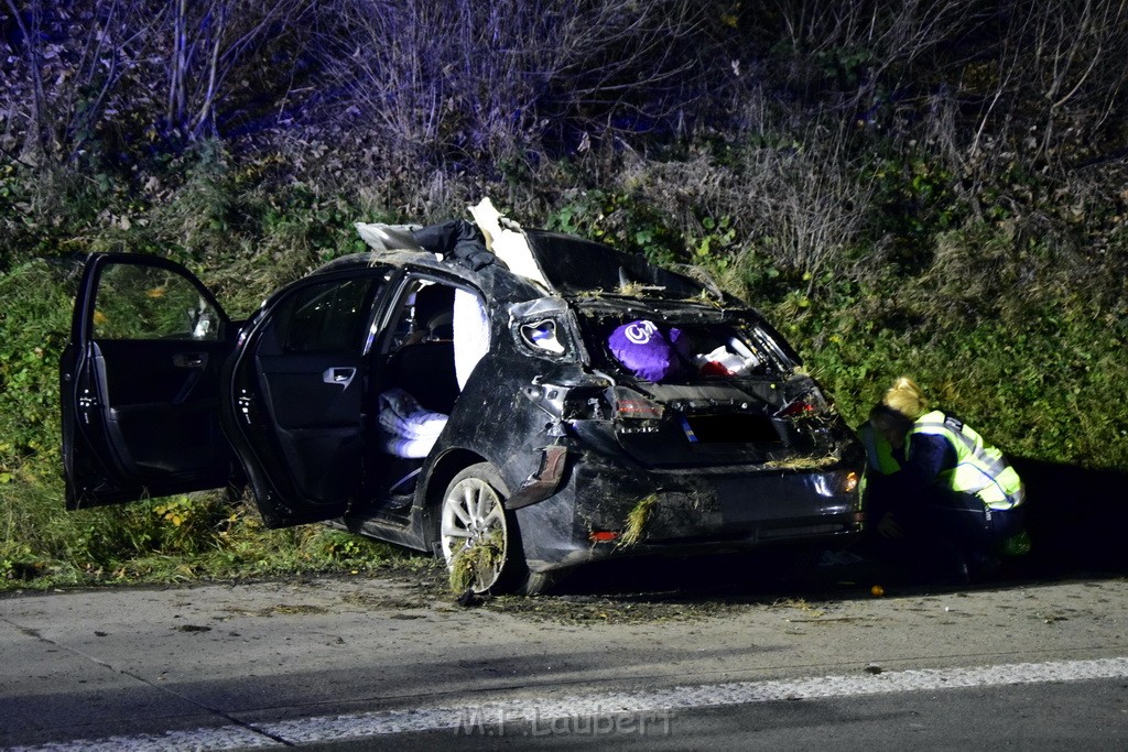 Schwerer VU A 4 Rich Olpe kurz vor AS Koeln Klettenberg P027.JPG - Miklos Laubert